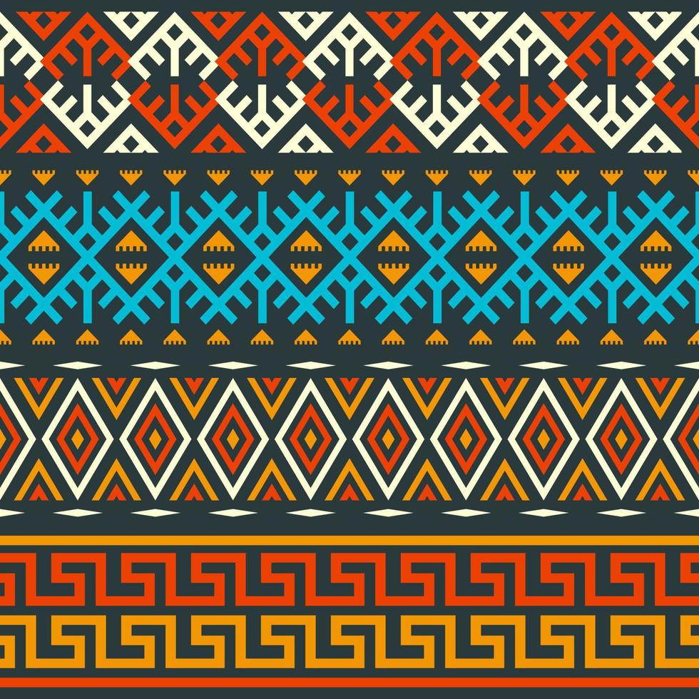 Ethnic Seamless Pattern In Native Style vector