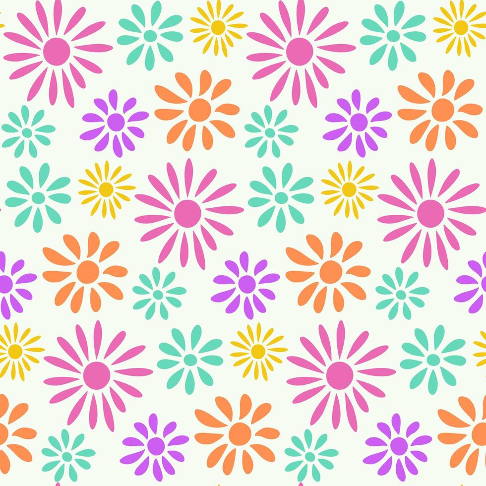 Beautiful Abstract Floral Seamless Pattern vector