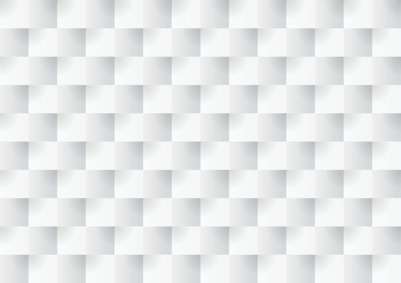 Abstract white and grey square background texture vector