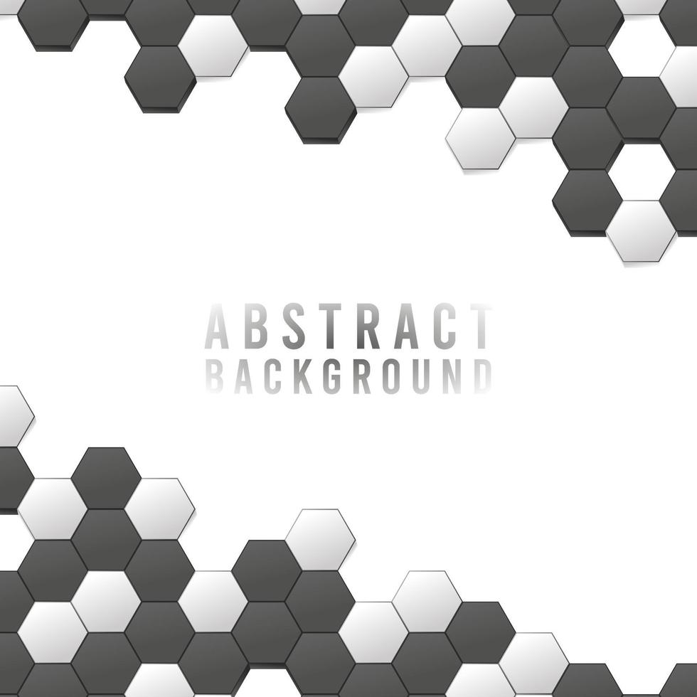 Abstract Geometric Shape Hexagon Background vector