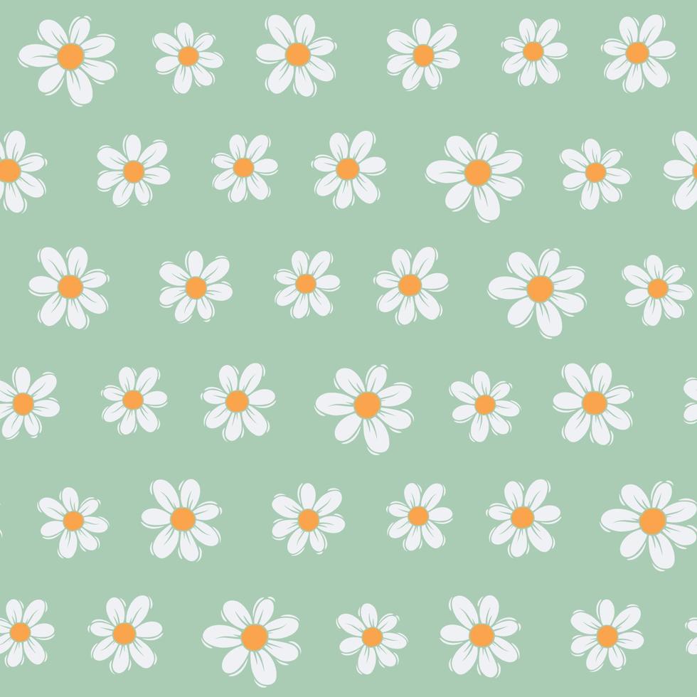 Abstract Floral Seamless Pattern With Hand Drawn vector