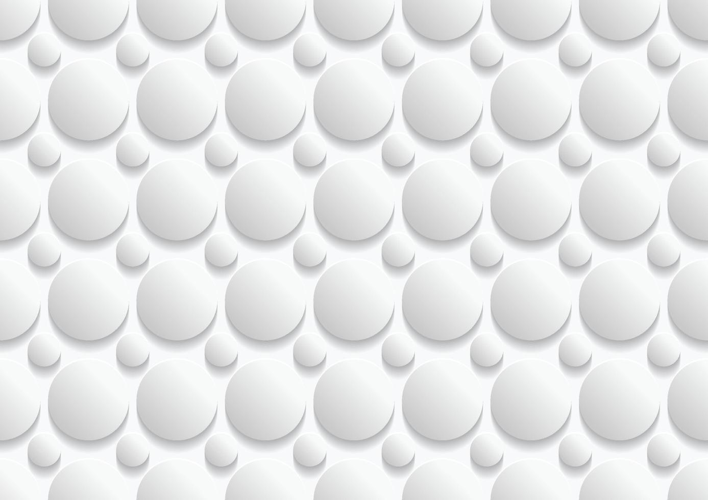 Abstract white and grey circle background texture vector