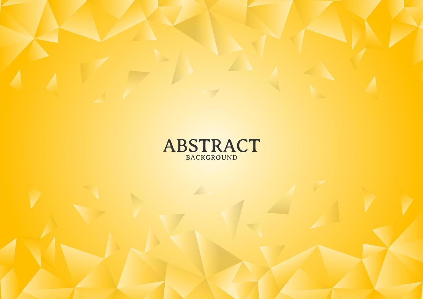 Abstract modern yellow chaotic polygonal background design vector