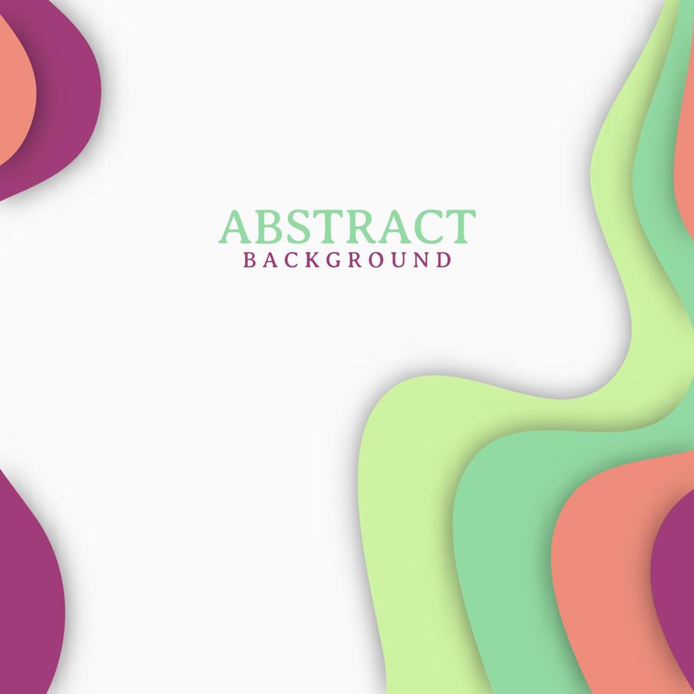 Abstract modern background design with wavy shapes vector