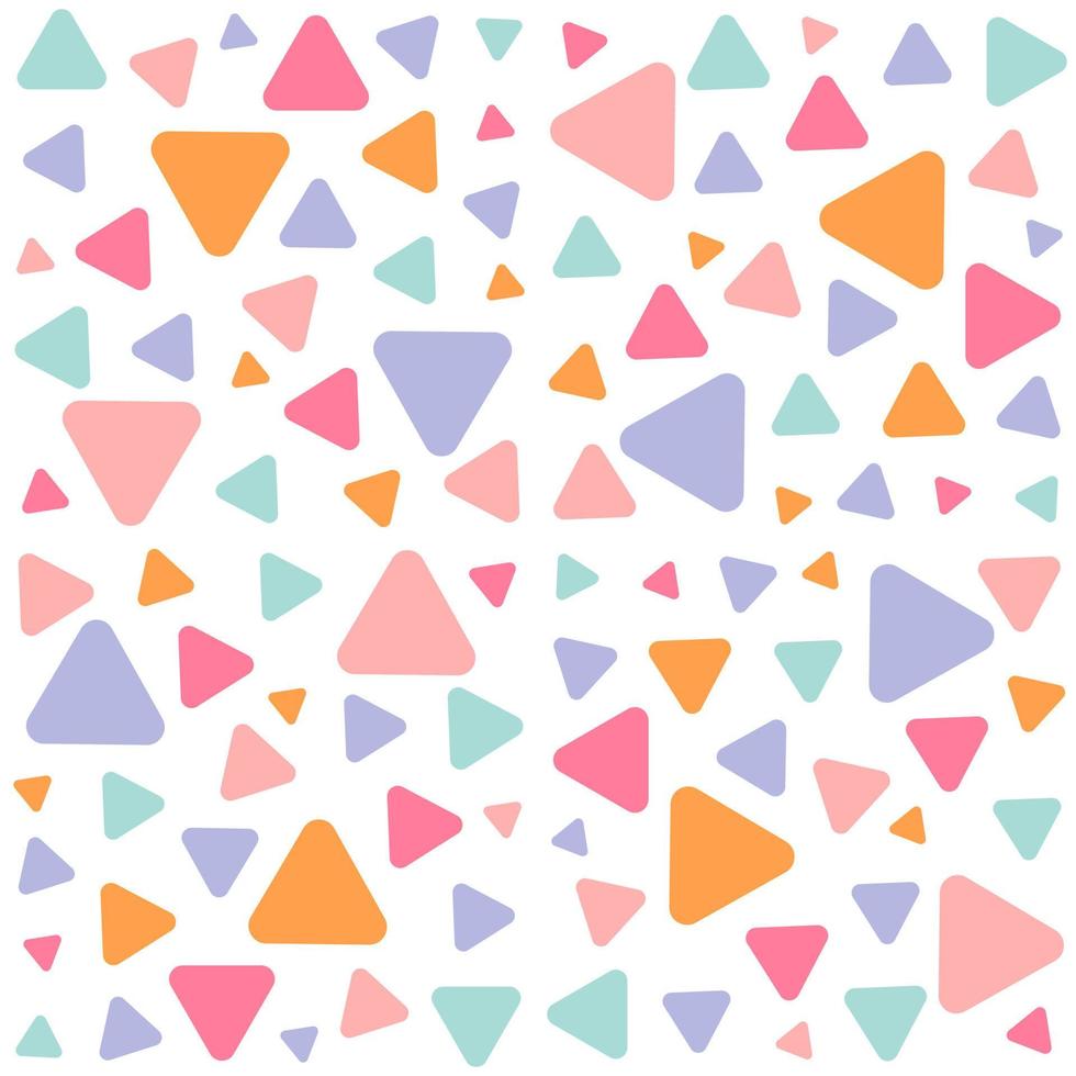 Seamless geometric pattern with triangles vector