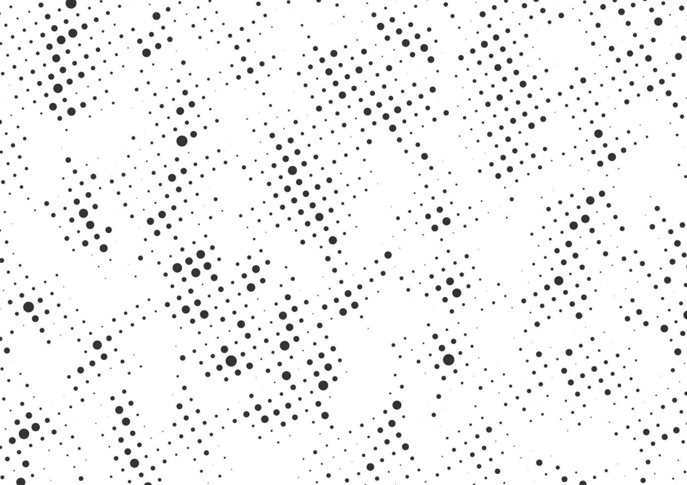 Abstract black and white dots halftone background vector