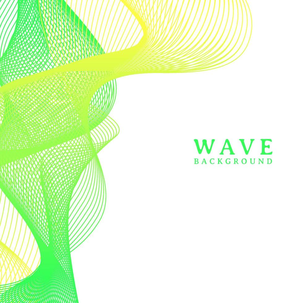 abstract colorful wavy line flowing background vector