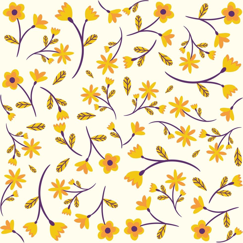 Beautiful Abstract Floral Seamless Pattern vector