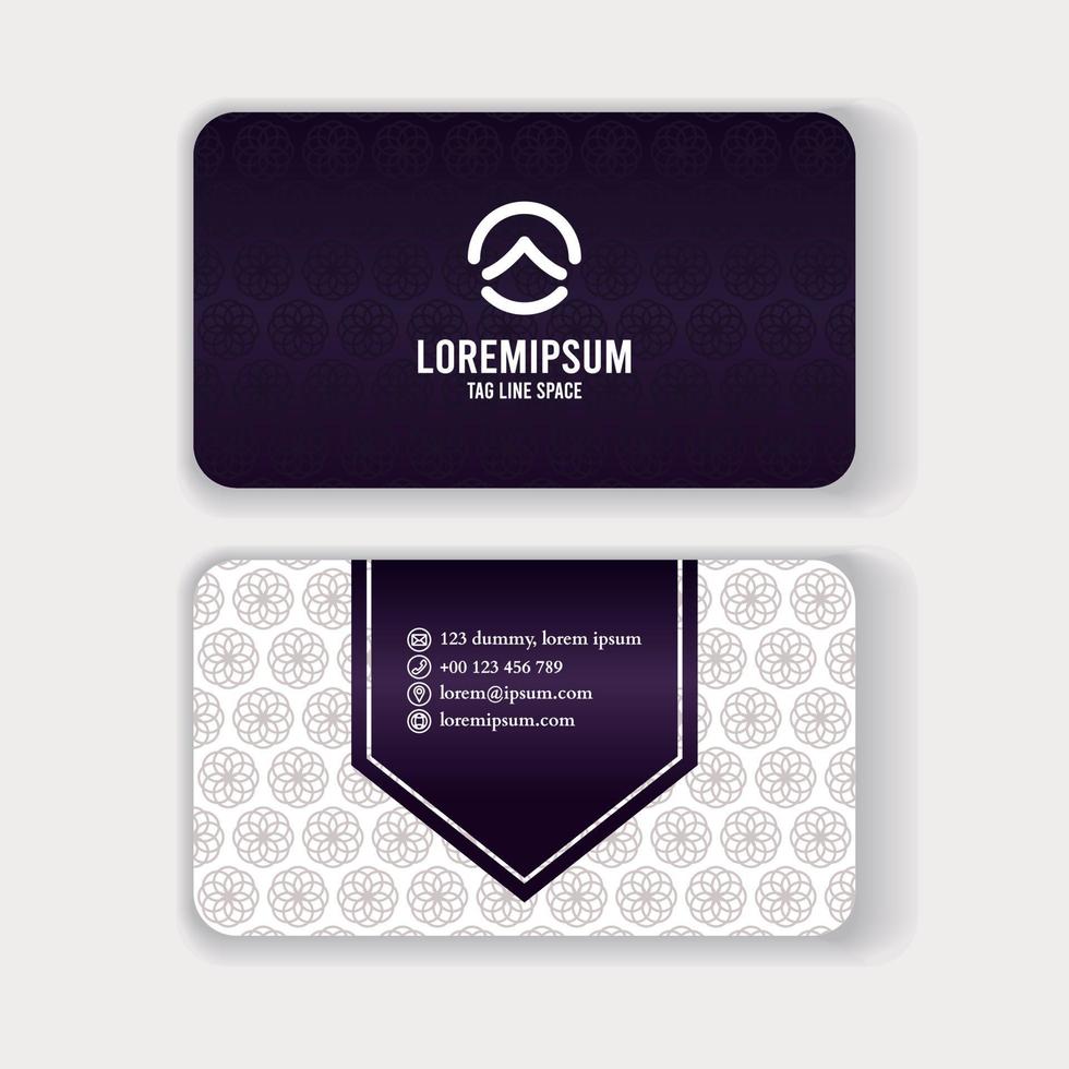 Business card template and name card design vector