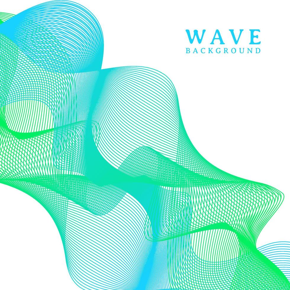 abstract colorful wavy line flowing background vector