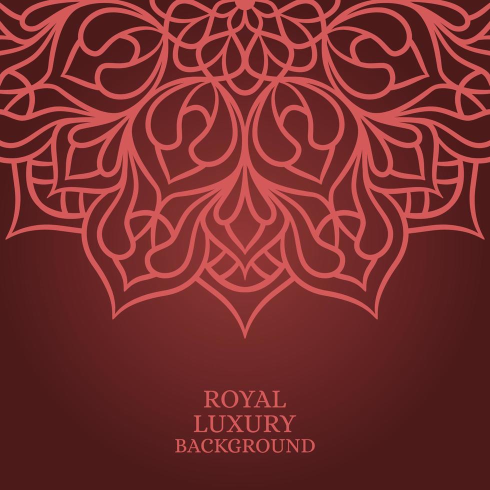 Mandala round ornament background template vector