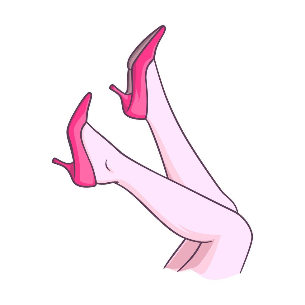 Perfect and beautiful female legs vector