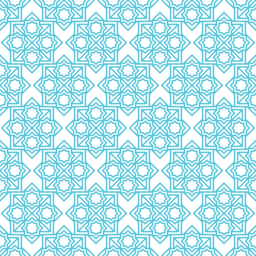 Islamic abstract ornament seamless pattern design vector