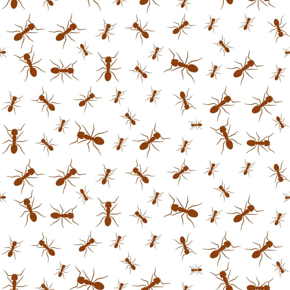ant vector seamless pattern background