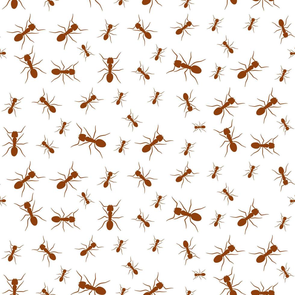 ant vector seamless pattern background