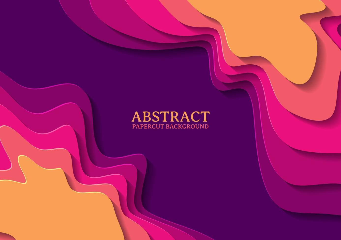 abstract papercut design background with overlap layer vector