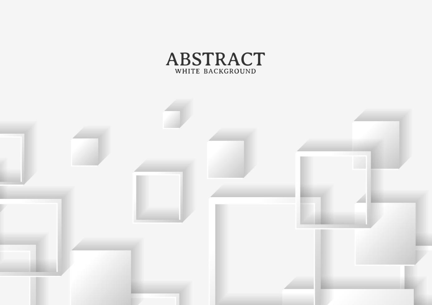 Abstract white and grey square background texture vector