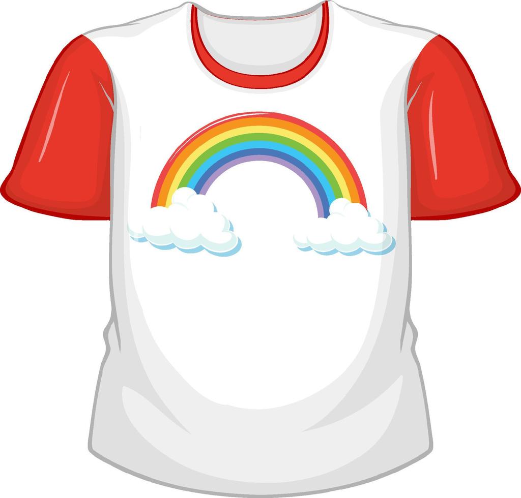 Camiseta blanca cheap mangas rojas