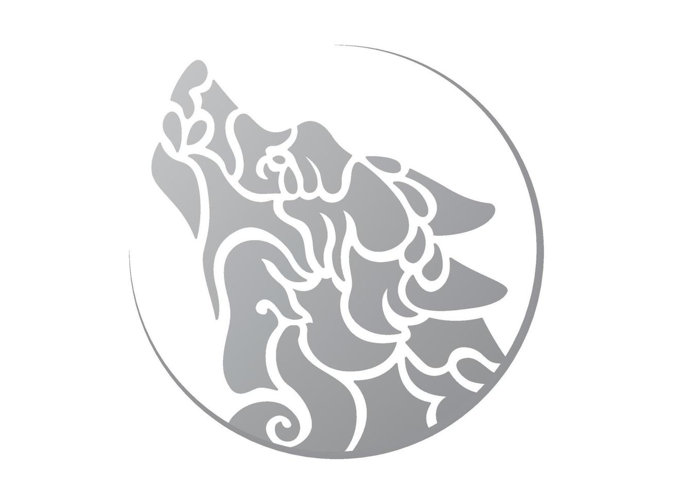 logotipo de lobo animal vector
