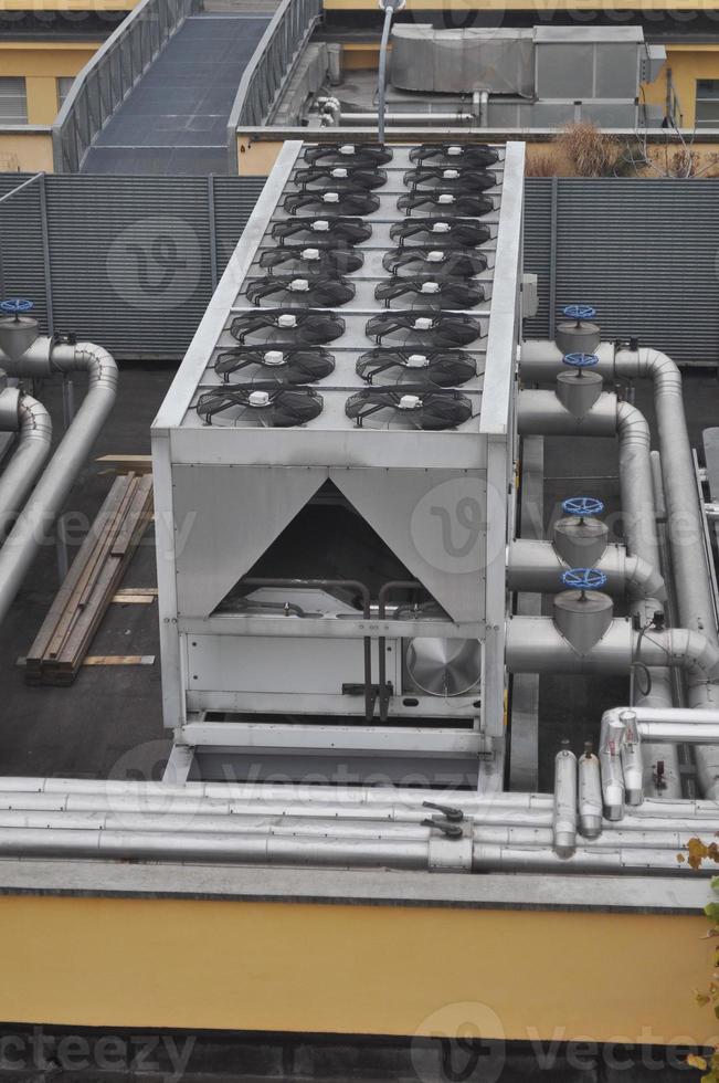 An heating ventilation and air conditioning device with fans on photo