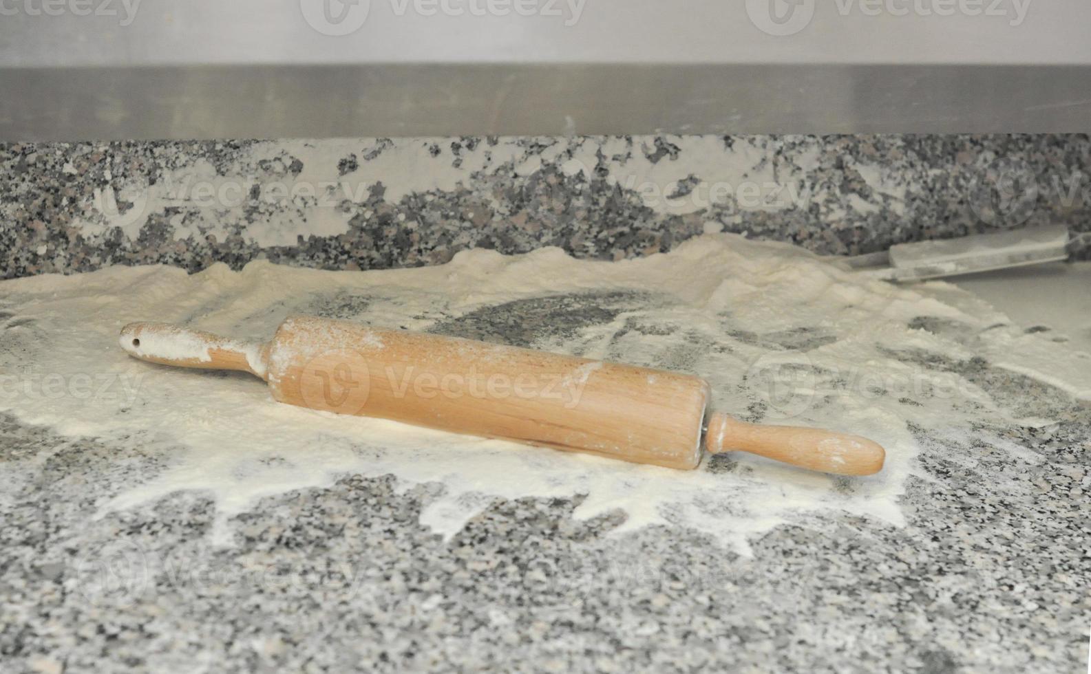 Rolling pin for pizza photo