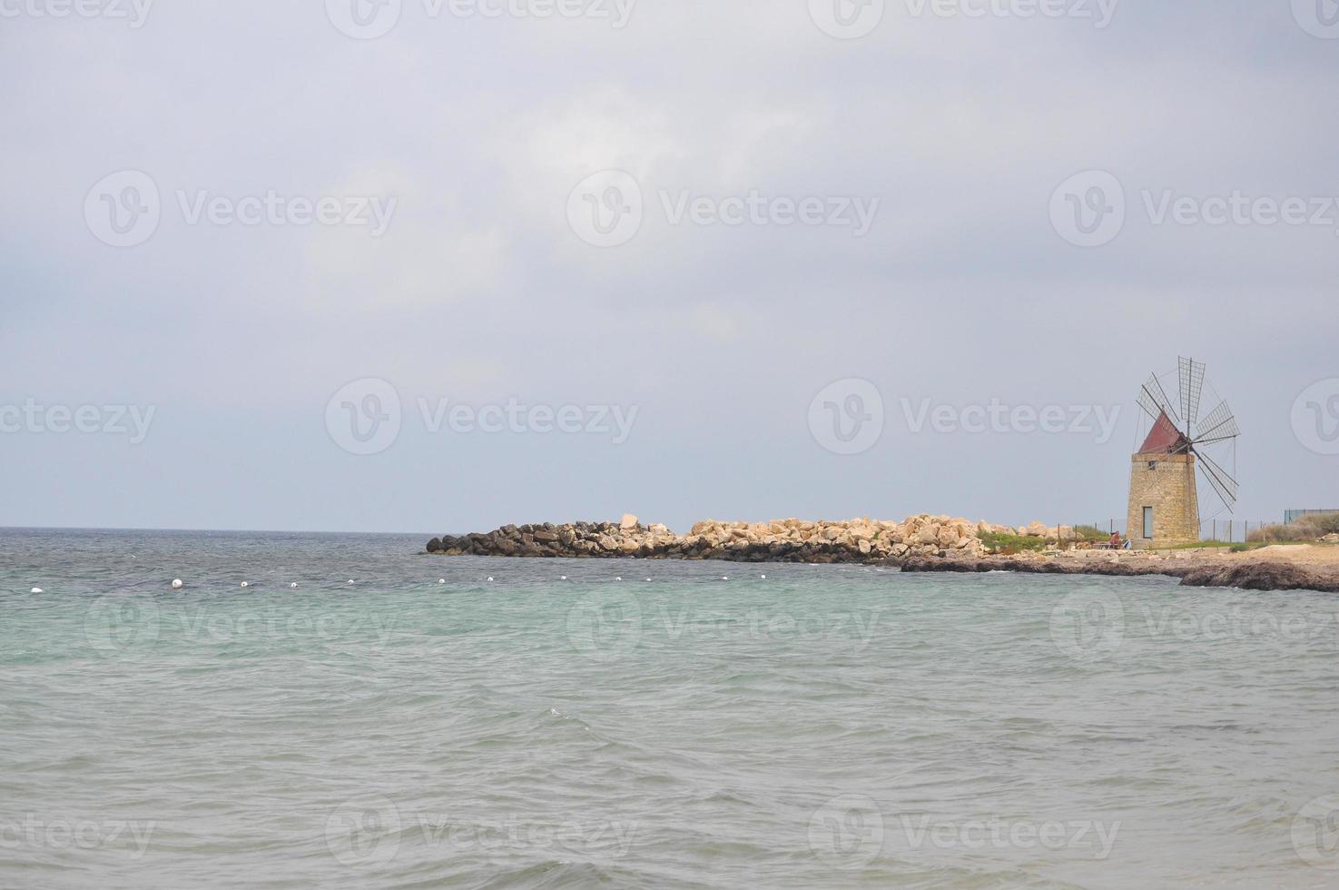 The beach in Trapani photo