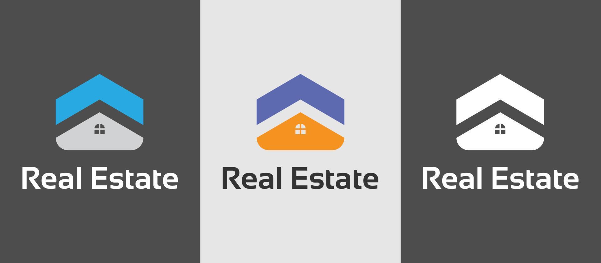 simple real estate logo icon real estate category but also in construction, architecture, and other related uses. vector illustration