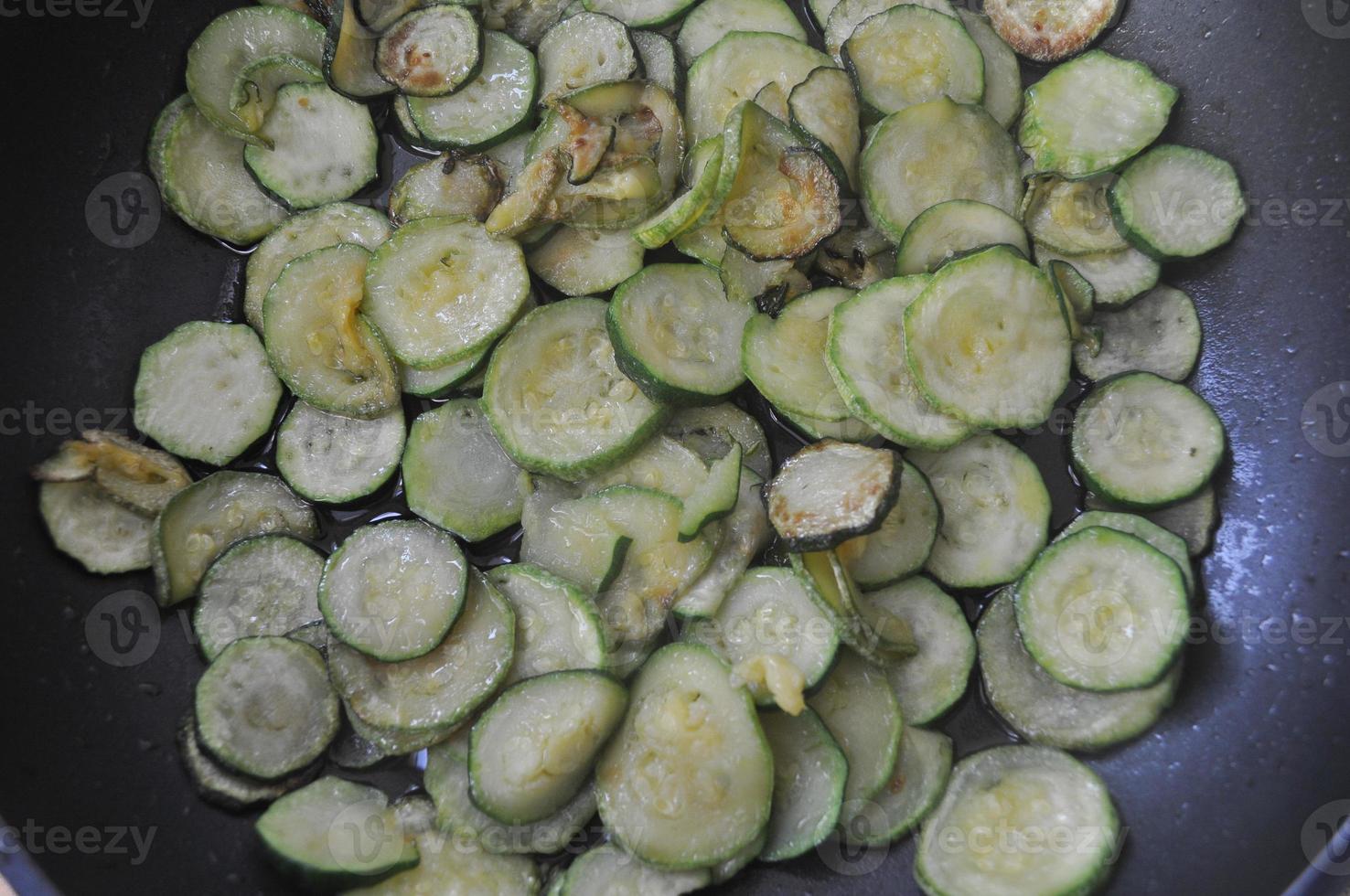 Zucchini aka courgettes vegetables photo