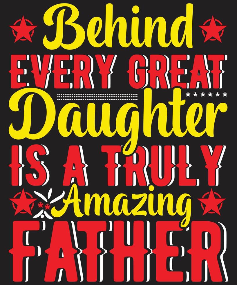 Father's Day T-shirt Design Vector