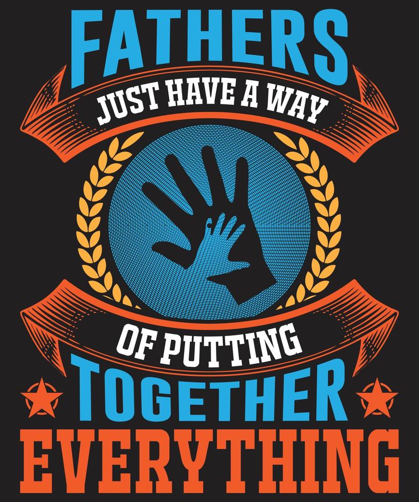 Father's Day T-shirt Design 2022 vector