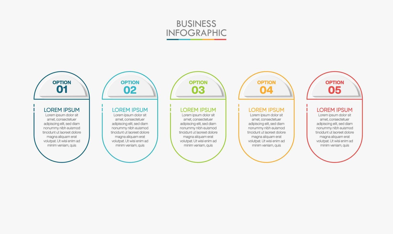 Presentation business infographic template vector