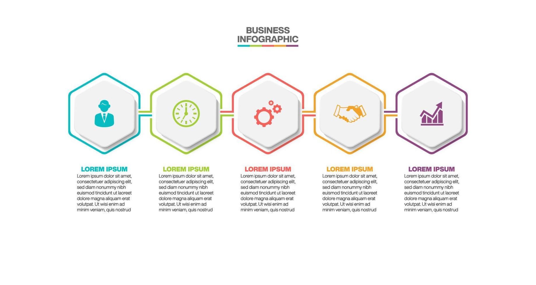 Presentation business infographic template vector