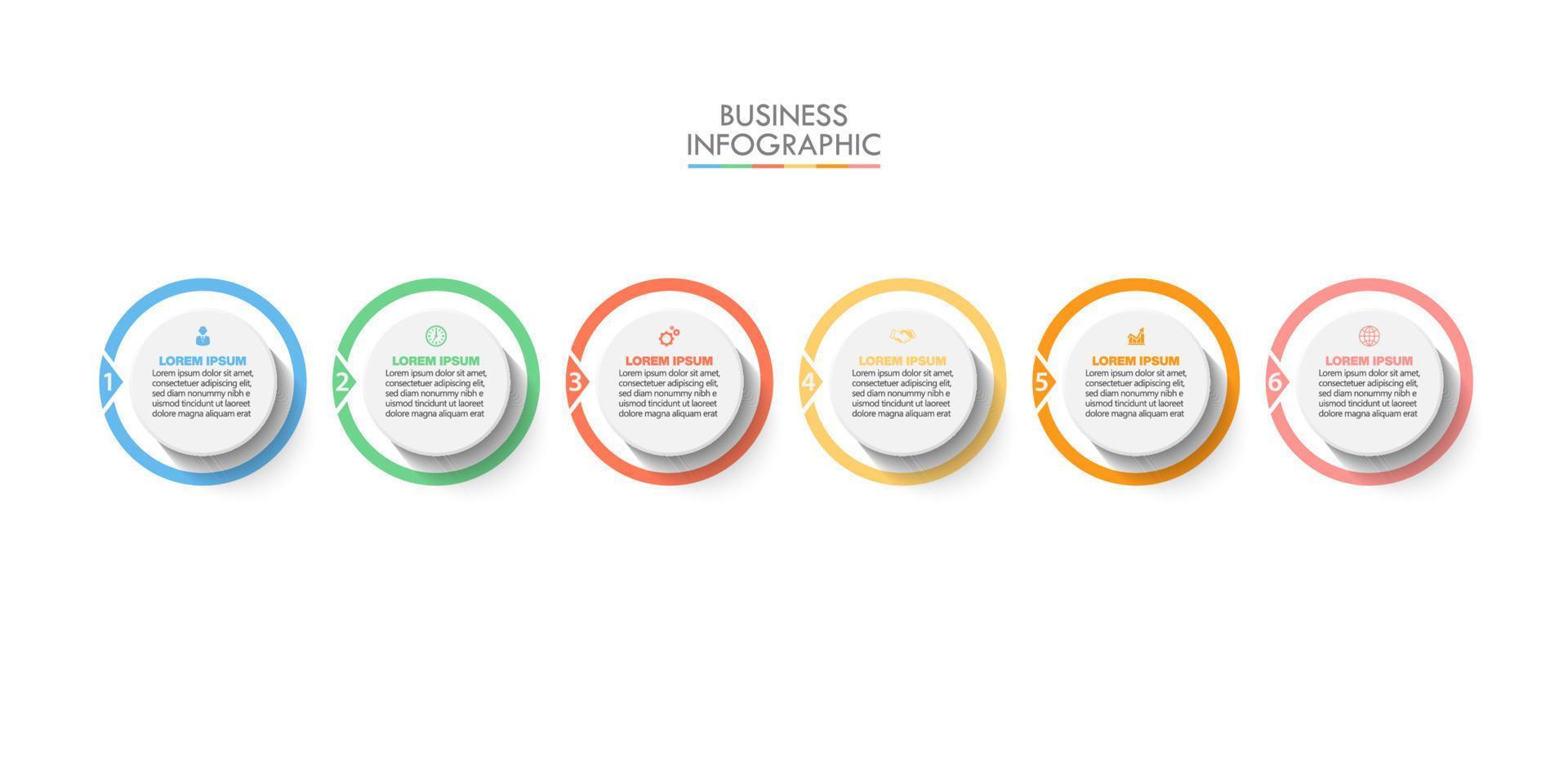 Presentation business infographic template vector