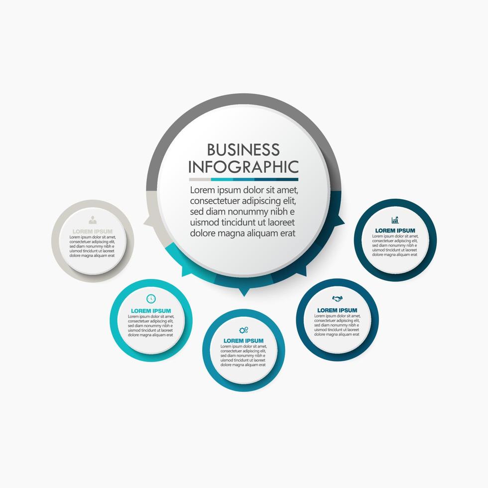 Presentation business infographic template vector