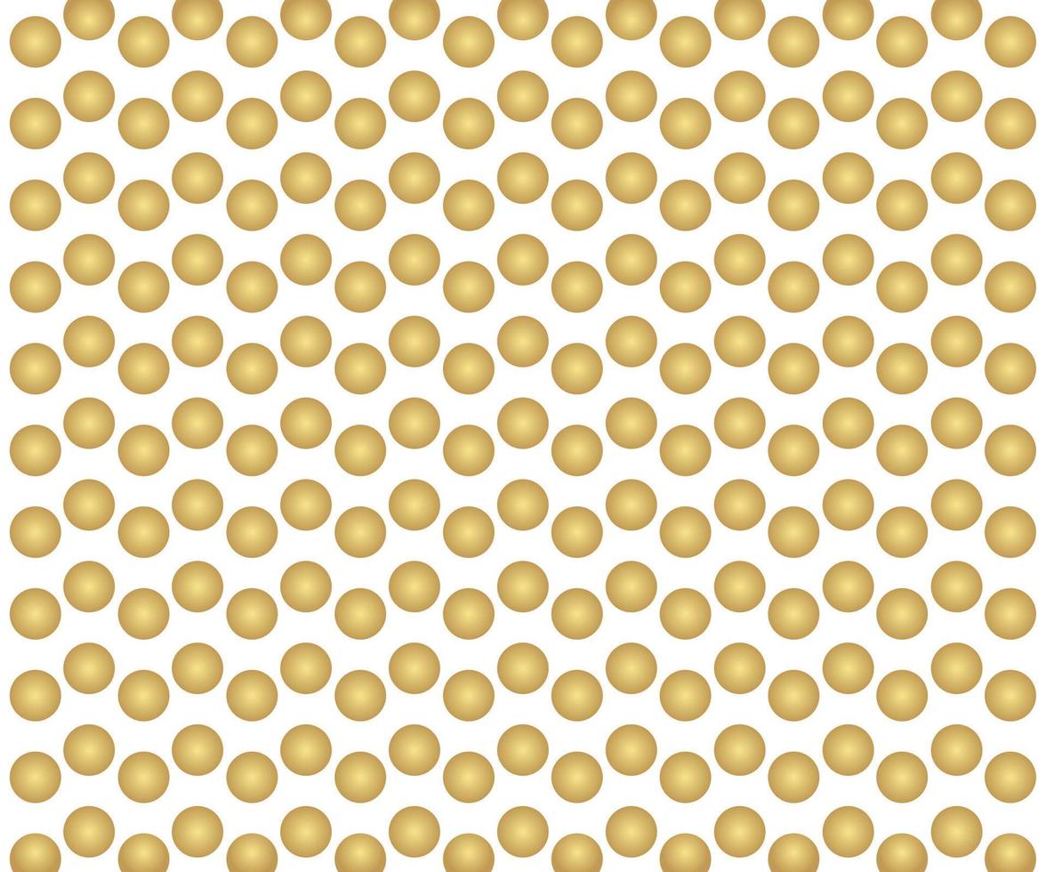 Gold polka dots pattern, colorful holiday background - vector abstract background