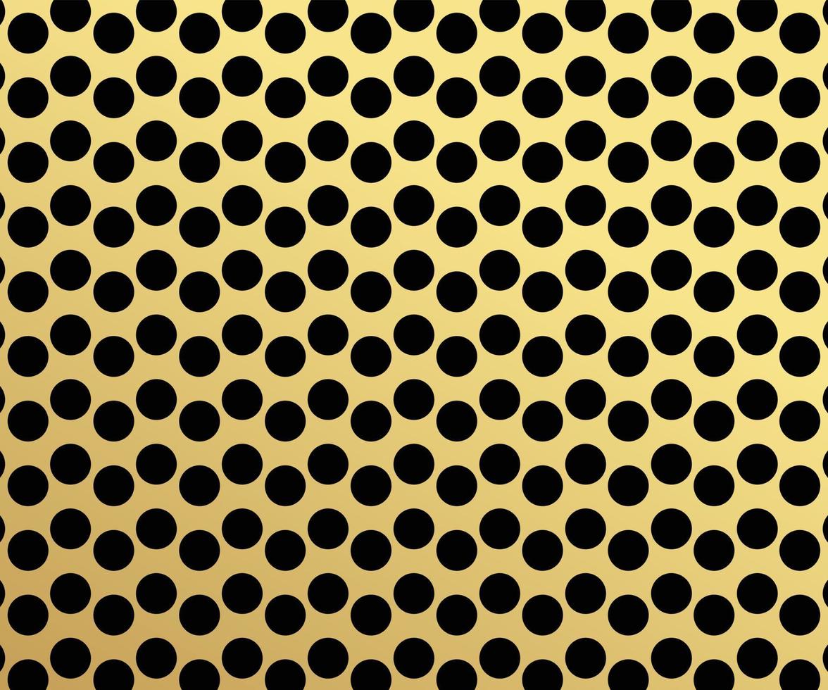 Gold polka dots pattern, colorful holiday background - vector abstract background