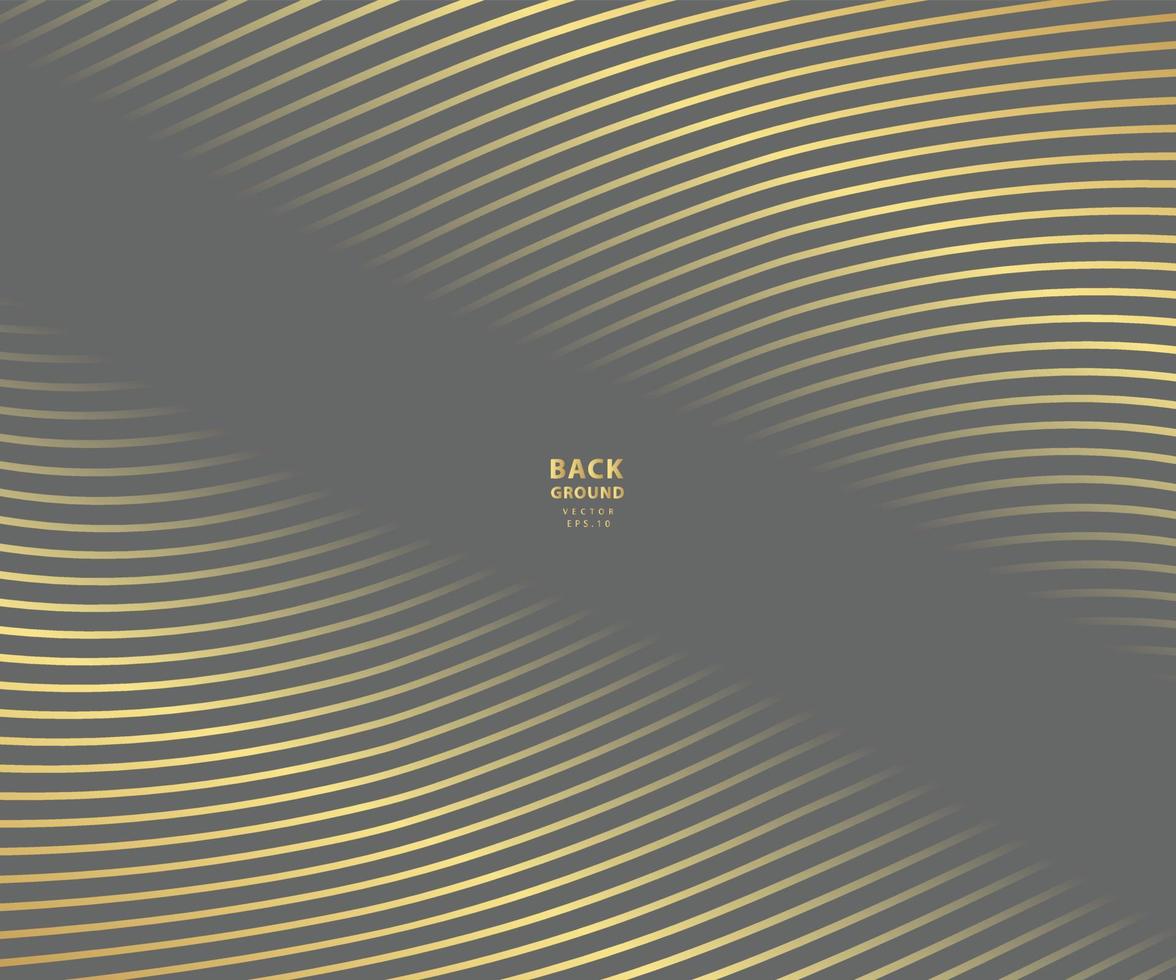 Striped gold texture, Abstract warped Diagonal Striped Background, waved lines texture. Brand new style for your business design, vector template for your ideas