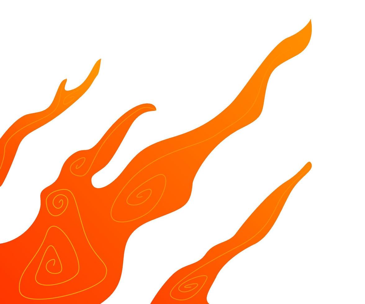 ilustración de llama, quema, fuego, quemadura, ilustración de un fuego, fondo de llamas de fuego vector