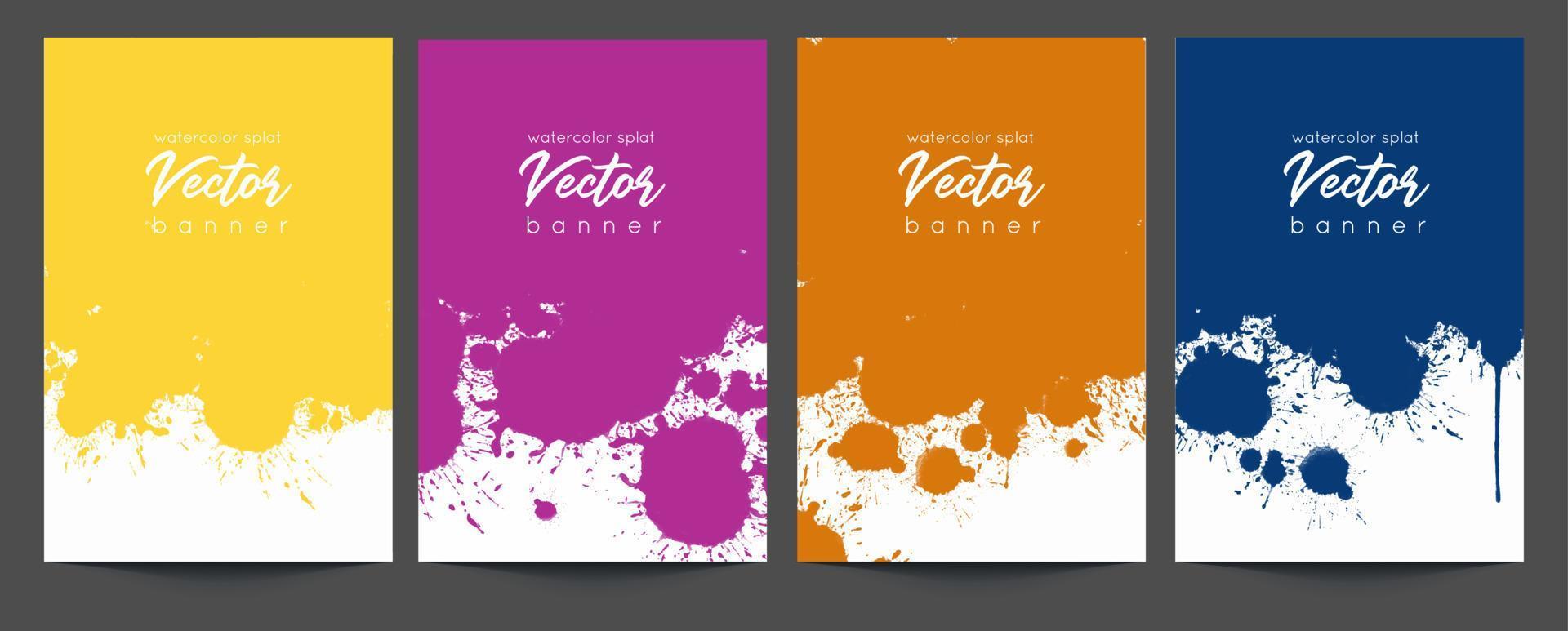 watercolor splash paint background vector