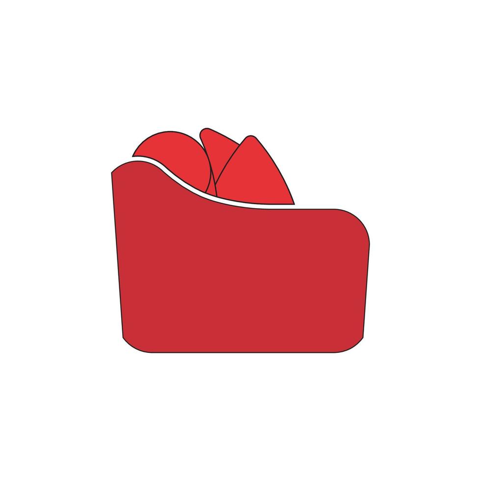 diseño de ilustración de vector de sofá de logotipo