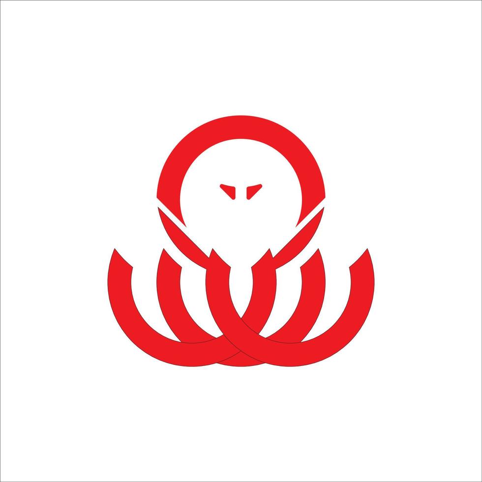 red logo abstract desgin background vector