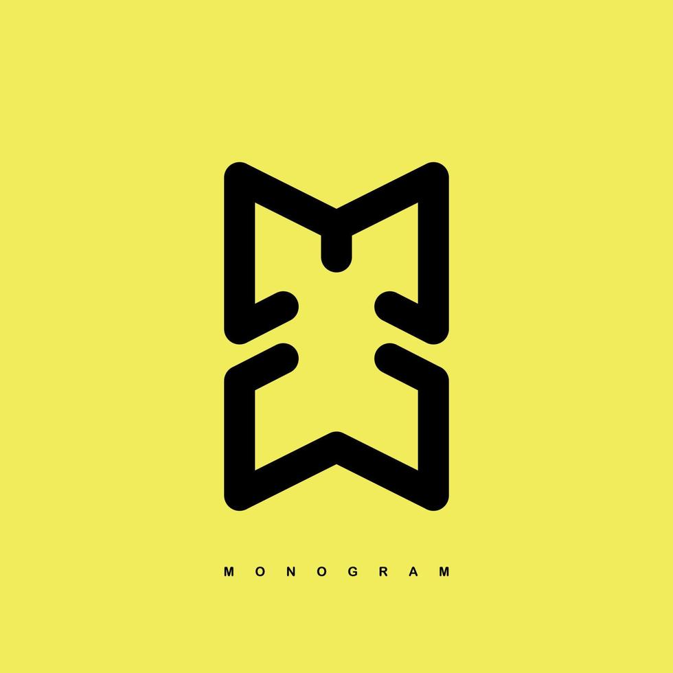 MW Monogram Logo vector