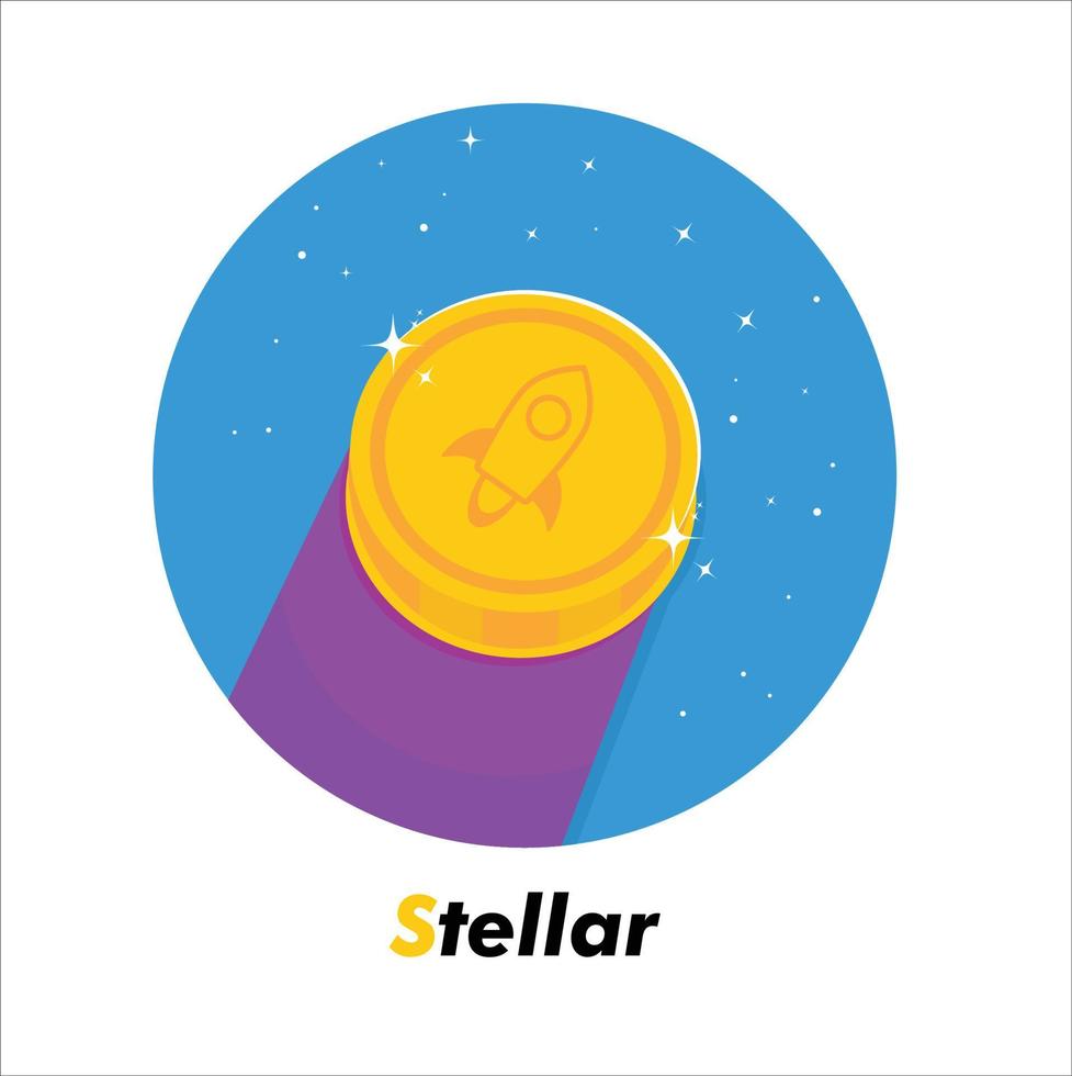 Stellar flat vector crypto