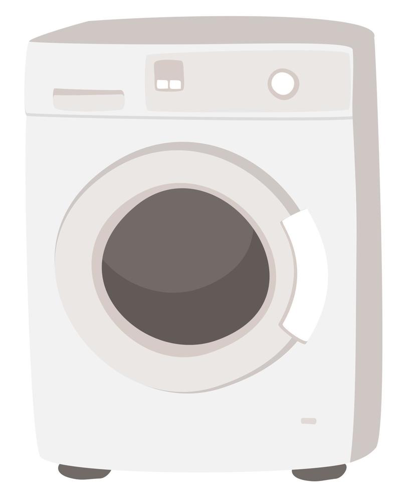 Vector isolated illustration of washing machine.