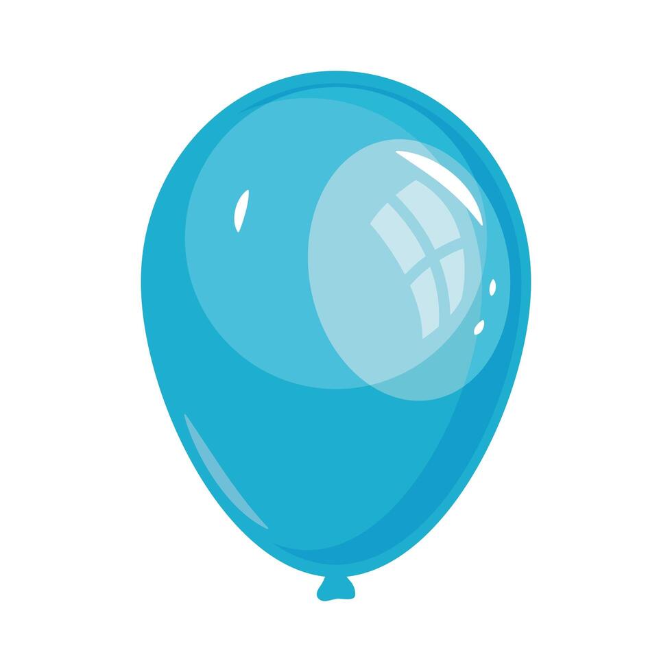 blue balloon helium vector