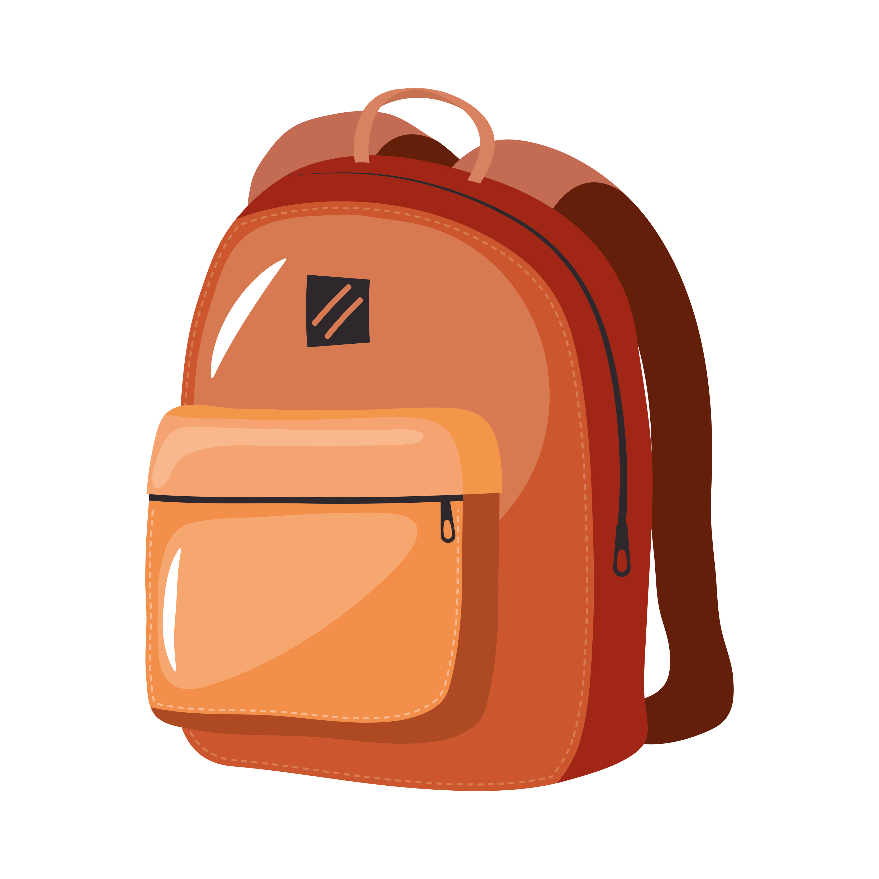 orange schoobag supply 6039687 Vector Art at Vecteezy