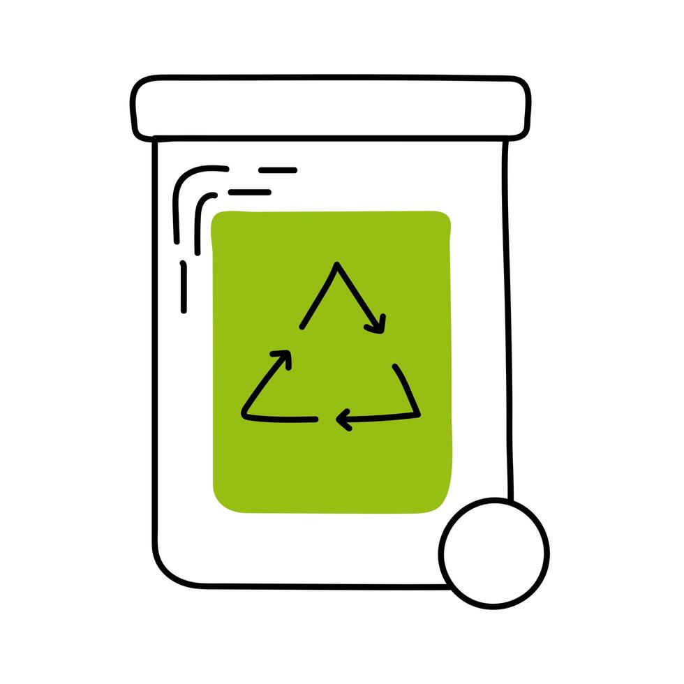 recycle waste bin vector