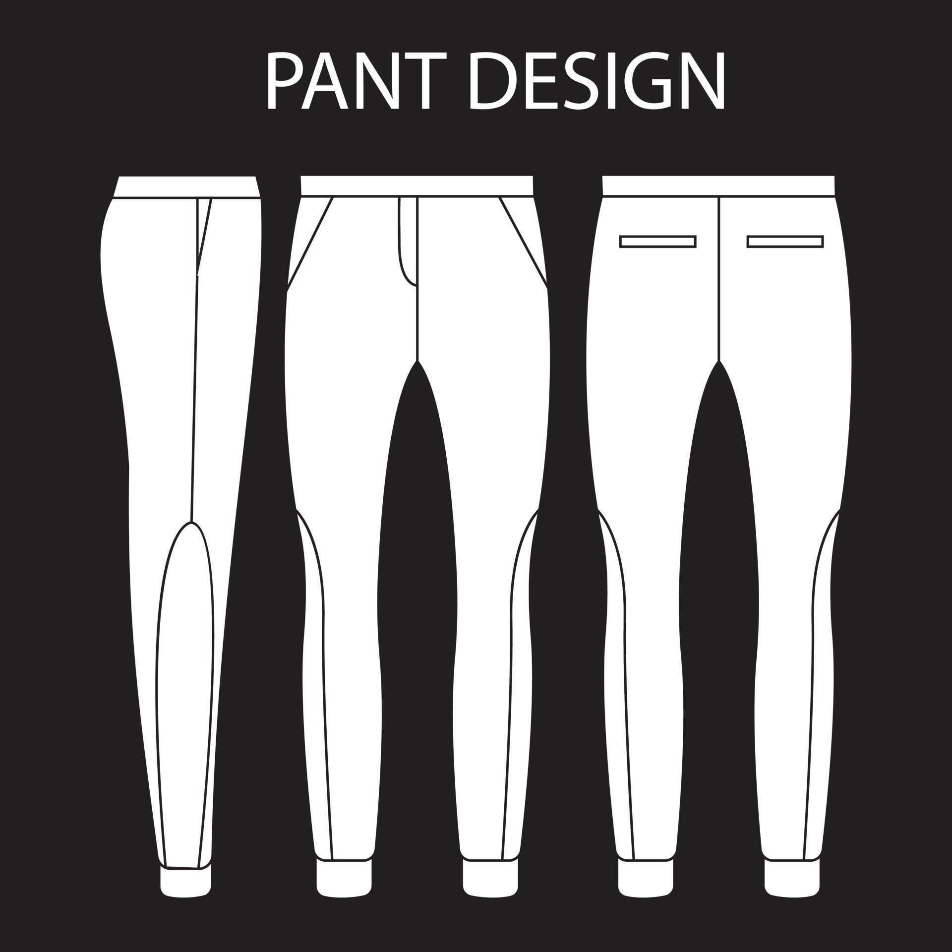 MENS PANT DESIGN 6039854 Vector Art at Vecteezy