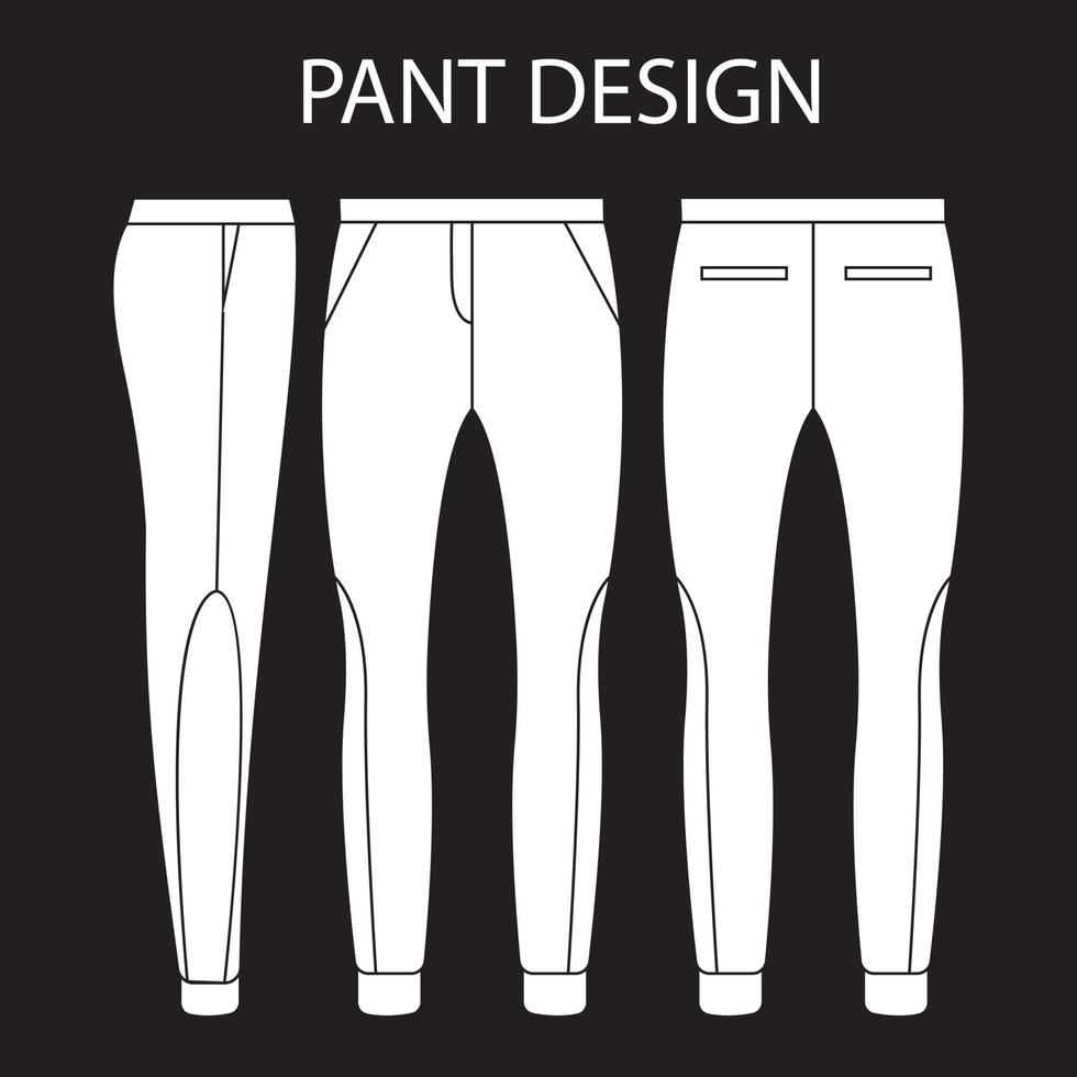 MENS PANT DESIGN vector