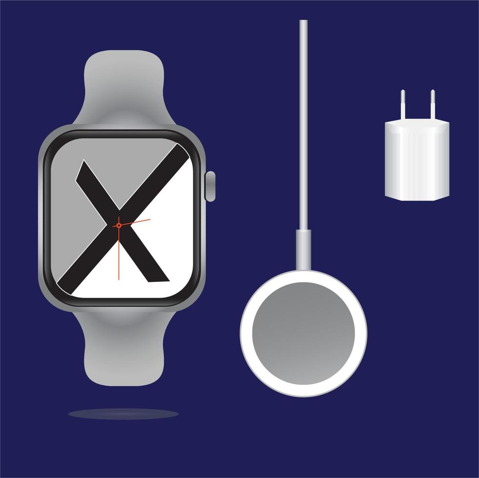 digital watch accessories vector